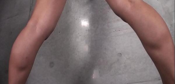  REIKA High-leg leotard blue legs-fetish image video no sound solo